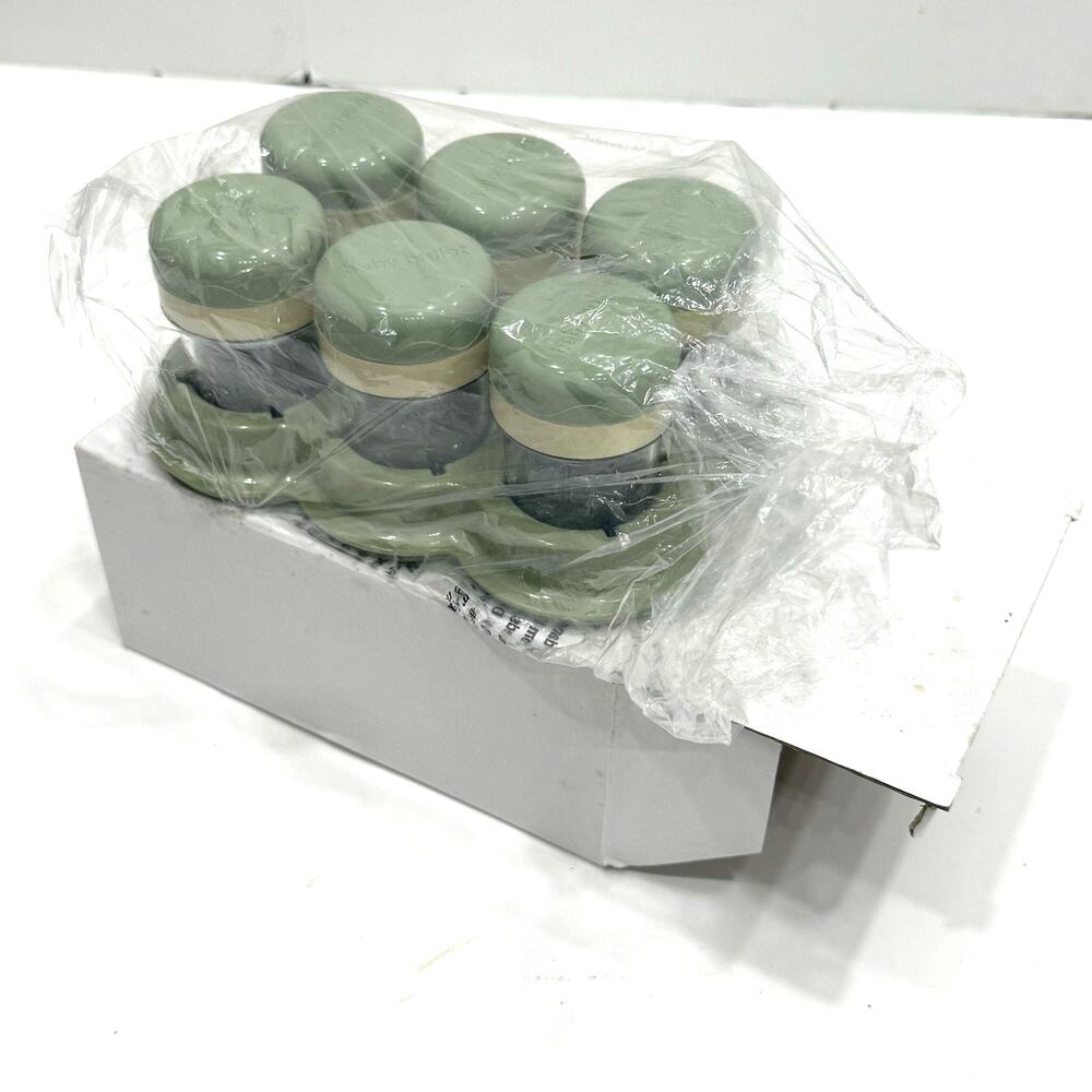 Baby Bullet Food Jar Storage Containers w/Tray Date Dial NEW Set Of 6